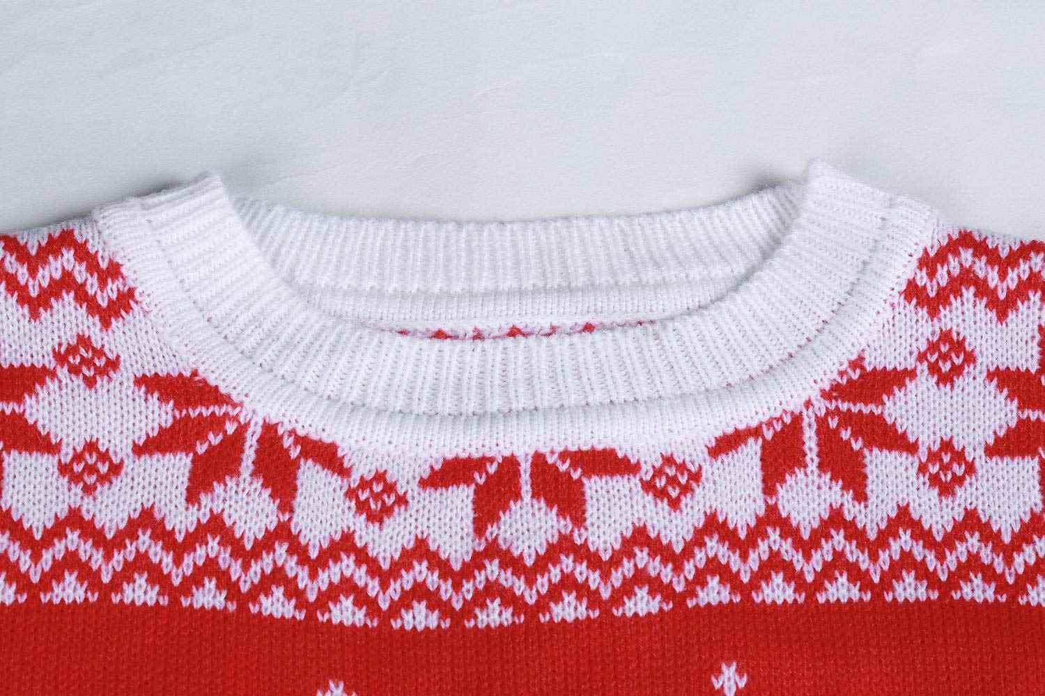 Chuanqi Womens Ugly Christmas Sweater Oversized Casual Crewneck Reindeer Cute Sweaters Pullovers