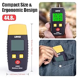 Wood Moisture Meter, LONVOX Pin-type Digital