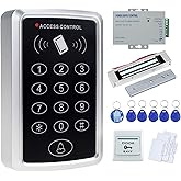 OBO HANDS Stand-Alone Door Access Control System Kit Set with 180kg/350lbs Electric Magnetic Lock, DC12V/3A Power Supply, Doo
