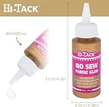 HI-TACK Hi-Tack No-Sew Glue 60ml Quick-Dry Machine Washable Fabric Adhesive view 6