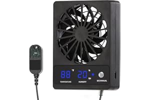 RUNWUSHENG Reptile Fan,Humidity Fan,Dehumidifier for Rainforest Terrarium Vivarium, Improving Air Circulation for Amphibians, Reptiles, and Snakes