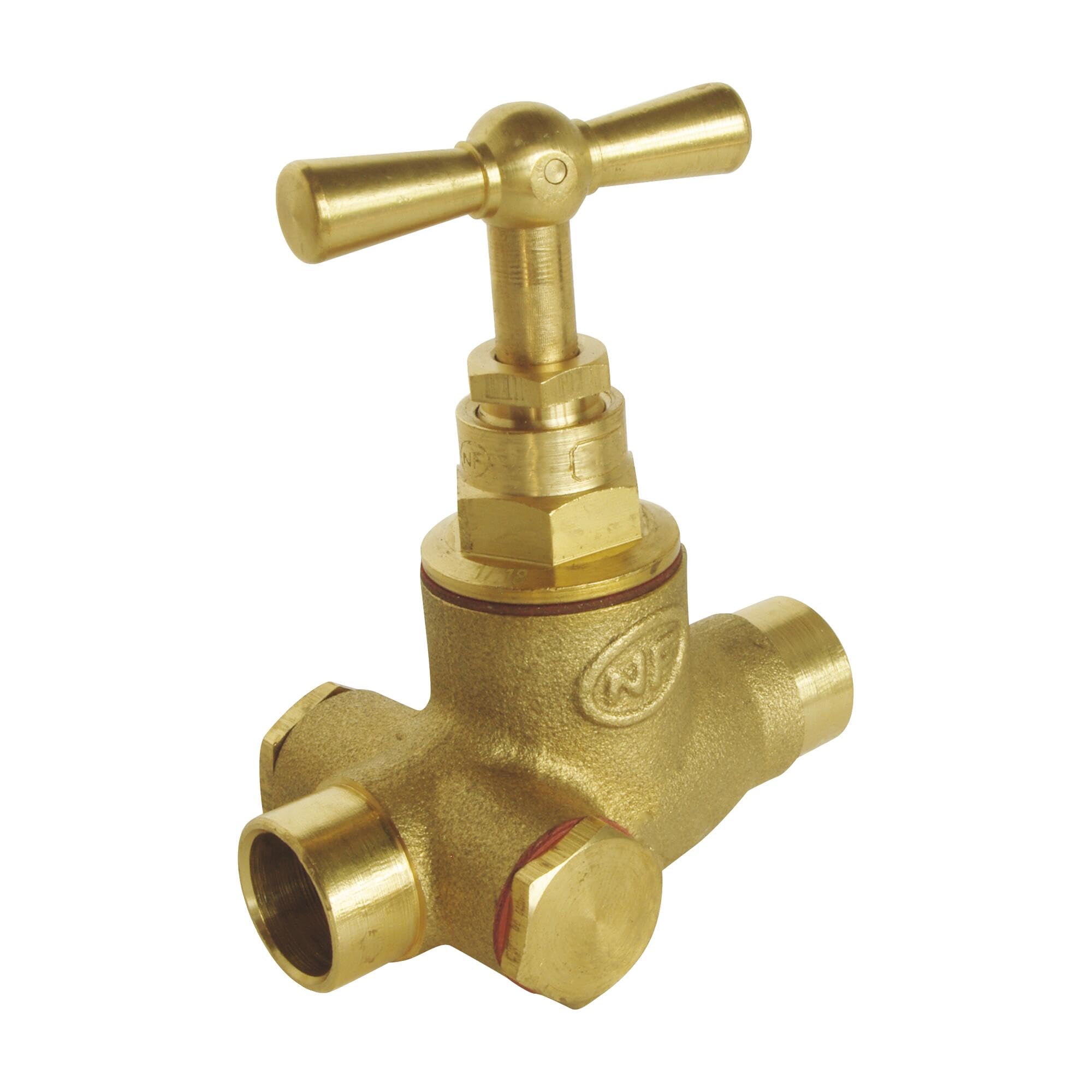 SOMATHERM for You - Tap Stop Welding for D14 Copper Pipe Bleeding - Musone - Raw Brass