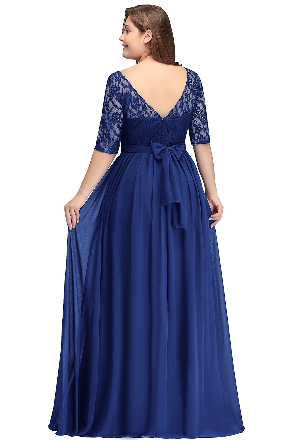 royal blue wedding dresses plus size