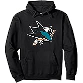San Jose Sharks Icon Black Officially Licensed Pullover Hoodie