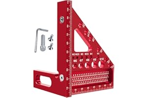 3D Multi-Angle Measuring Ruler | High Precision Hole Position Scribing Ruler - 3D Saddle Square, Square Protractors for Preci