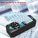 RockSeed 50m Laser Distance Meter with 2 Bubble Levels M/In/Ft Backlit LCD view 5