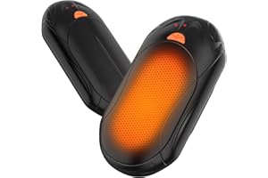 Huachuang Rechargeable Hand Warmers 6000mAh: 2-Pack Portable Electric Pocket Heater with 3 Heat Settings, Fast Heating - Tech