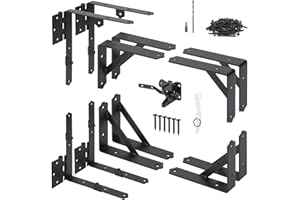 SANKINS 2 Set Anti Sag Corner Brace Bracket, Heavy Duty No Sag Frame Kit with Self-Locking Latch, Black Kit for Wooden Fence, Shed Doors, Driveway Gates, Corral Gates, Wood Windows