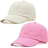 Waldeal 2 Packs Toddler Baseball Cap Adjustable Kids Baseball Hats for Boys Girls Age 2-6