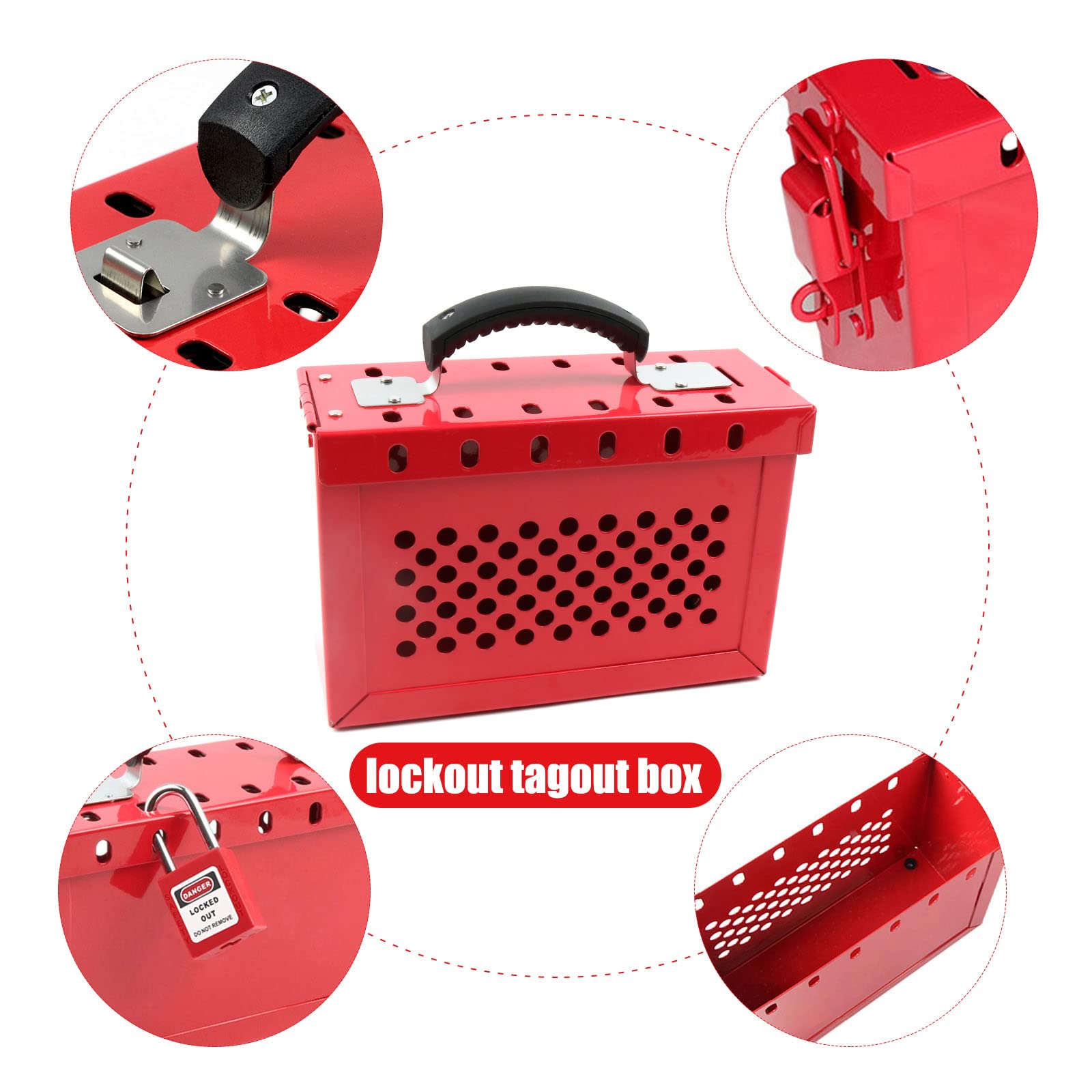 Mua Alamanda Lockout Tagout Lock Box Kit with 10 Loto Locks and 10 Tags ...