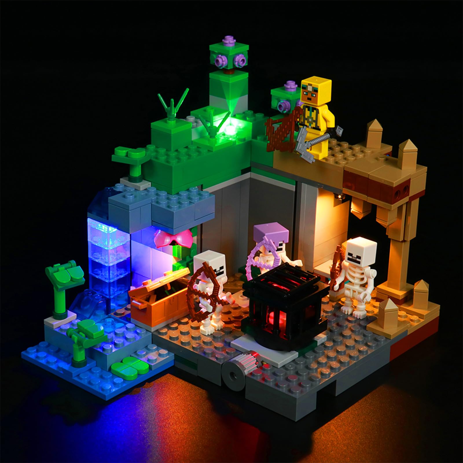Light Kit Compatible with Lego 21189 The Skeleton Dungeon (No Model), Decoration Lighting Set Compatible with Lego The Skeleton Dungeon Creative Toys