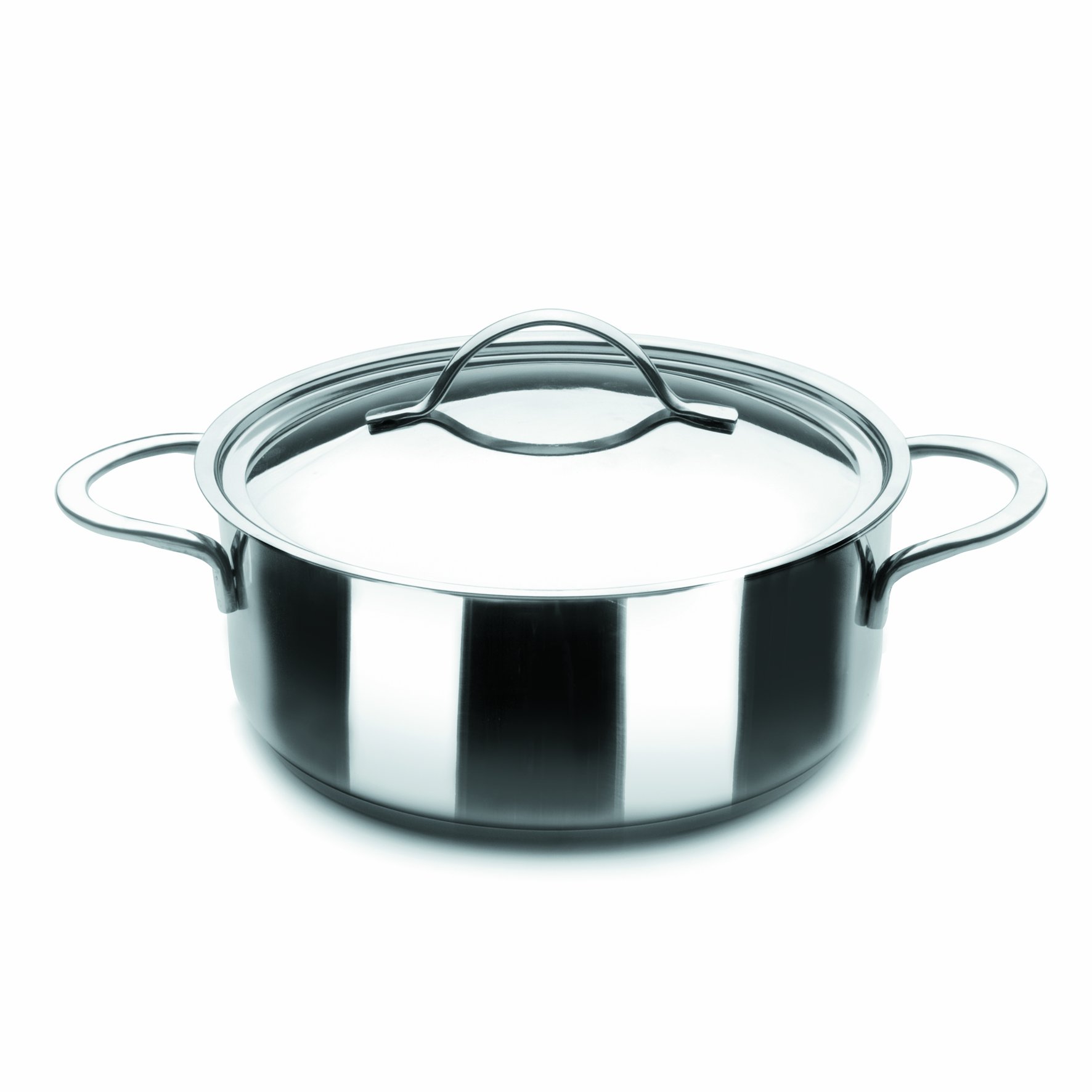 IBILI Noah Casserole with Lid, 16 cm, 18/10 Stainless Steel, Suitable for Induction Hobs