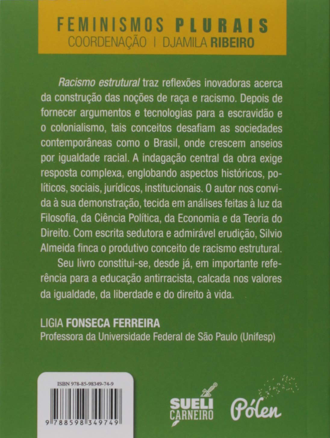 Livro 'Racismo Estrutural' de Silvio Almeida
