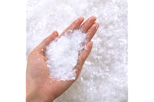 Aoriher Christmas Fake Snow Decoration Glitter Metallic Foil Confetti Snows for Crafts Flakes Flocking Artificial Snow for Christmas Tree Village New Year Party Decor(0.55 Pound)