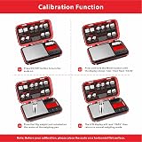 UNIWEIGH Digital Pocket Scale 200g/0.01g Red with 6 Units LCD Tare view 5