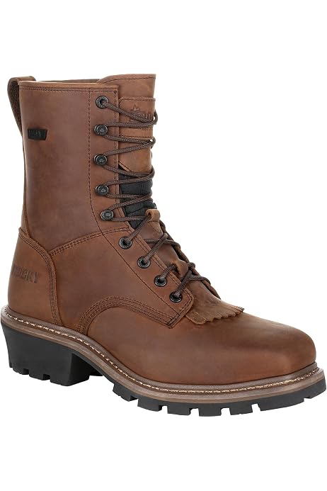 Square Toe Logger Industrial Boot 