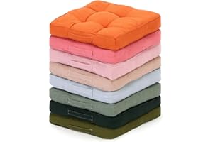 Gerrii 8 Pieces Floor Cushions for Kids Classroom Flexible Floor Seating Cushions Pillows for Home School Kindergarten Daycare Nursery(Square,Pink and Green Series)