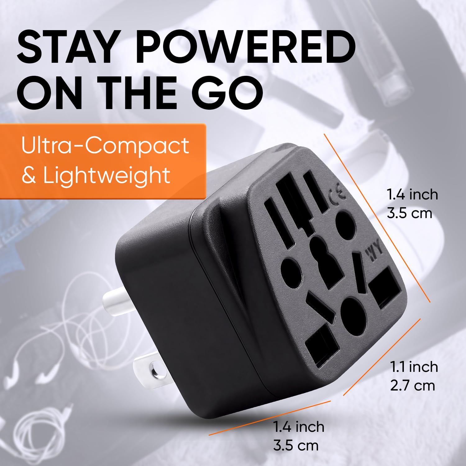 Mua Unidapt US Travel Plug Adapter, EU,AU,UK,NZ,CN to USA (Type B ...