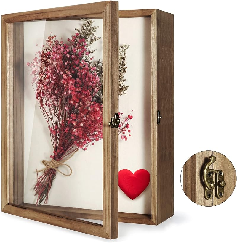 TJ.MOREE Shadow Box Display Case 13 x 16 Inches with Glass Window