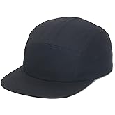 DongKing 5 Panels Baseball Cap Classic Flat Bill Hat Cotton Short Flat Brim Caps