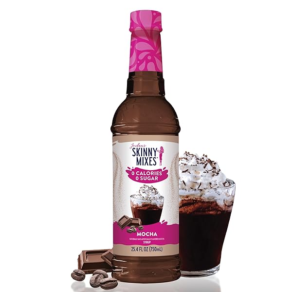 JORDAN’S SKINNY MIXES SUGAR FREE COFFEE SYRUP, MOCHA...