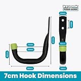 keypak 6pk Garage Storage Hooks Set Heavy Duty 30kg Capacity Assorted Sizes view 4