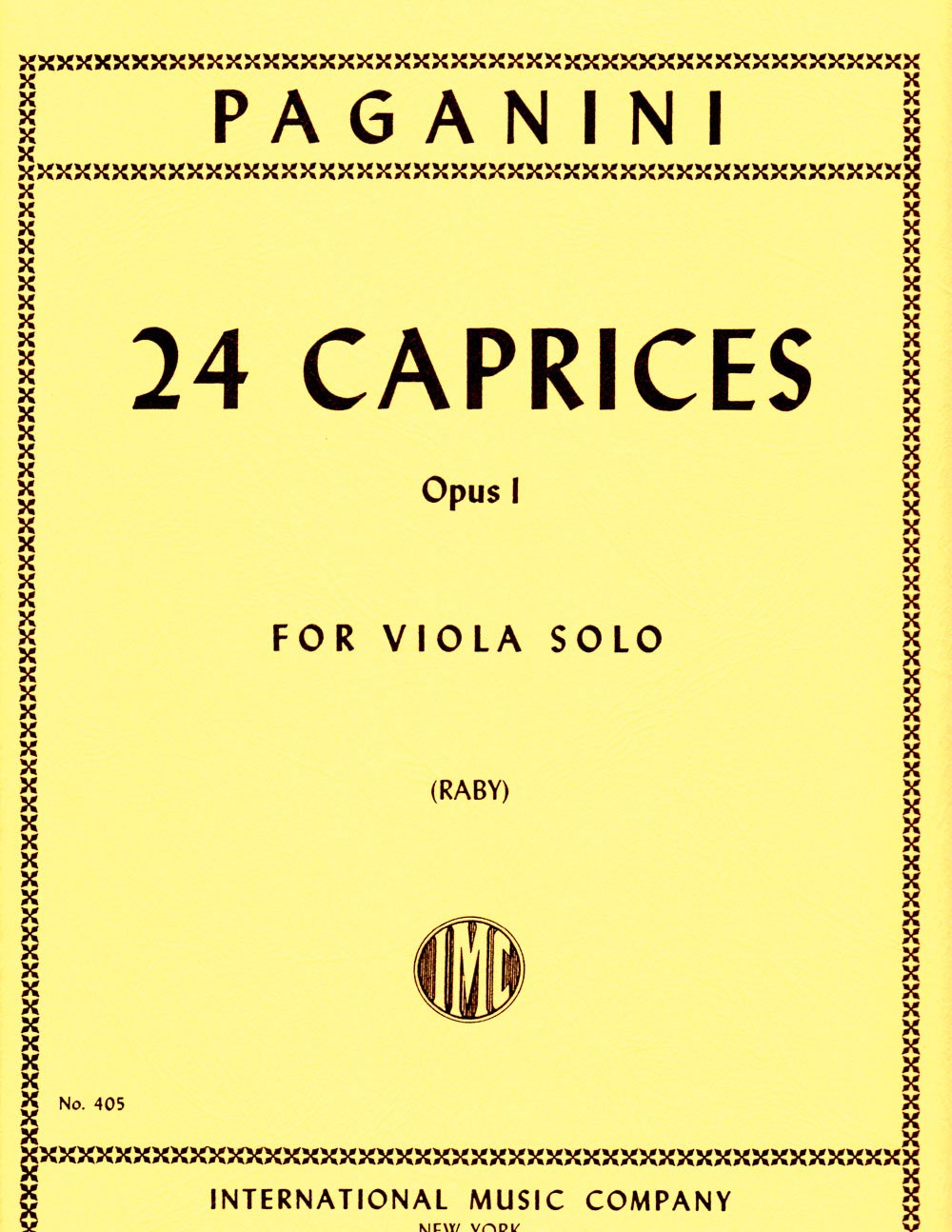 Paganini 24 Caprices Op 1 Viola Paganini Amazon Com Books
