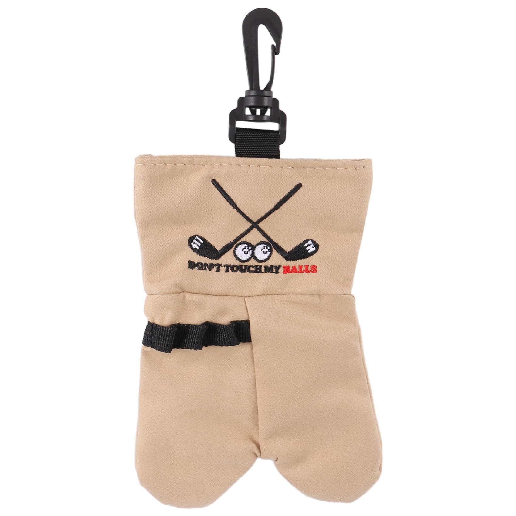 Cucioki Golf Ball Storage Bag Holder This Funny Golf Gift is Sure to Make a Laugh Store Your Golf Accessories Stocking,Brown