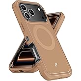 M MYBAT PRO Maverick Series Rogue Edition Phone Case for iPhone 17 Pro Case,[Compatible with,Magnetic Back,Anti-Drop,Shockproof,Heavy Duty Protection (Brown)