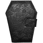 kreepsville 666 Gothic Embossed Skull Coffin Wallet