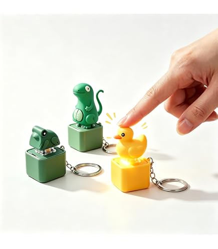 Jouets Fidget pour clavier canard grenouille, porte-clés, bouton de doigt, jouets de décompression avec lumières colorées, ornement Rechargeable 36 Jouets Fidget pour clavier canard grenouille, porte-clés, bouton de doigt, jouets de décompression avec lumières colorées, ornement Rechargeable 36