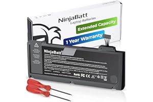 NinjaBatt Battery A1278 A1322 for Apple MacBook Pro 13" [Mid 2012 2010 2009 Early 2011 Late 2011] - Long Lasting [63.5Wh/10.9