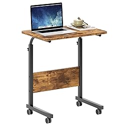 SogesHome 23.6 inches Adjustable Mobile Bed Table