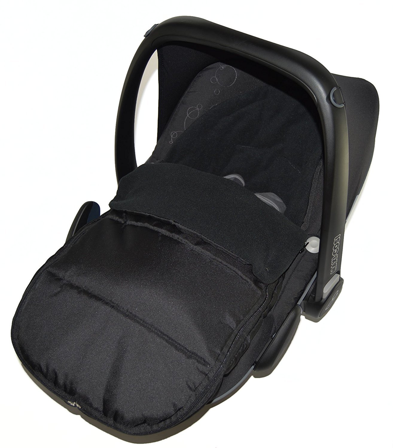 Car Seat Footmuff/Cosy Toes Compatible with Kiddy Evo Lunafix Black Jack
