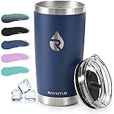RAYMYLO Insulated Stainless Steel Travel Mug for Hot/Cold Coffee, 20 oz Tumbler with BPA-Free Detachable Slider Lid, Travel Coffee Cup with Lid Fits Most Car cup holder, Navy Blue