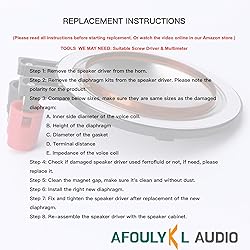 AFOULYKL Audio Diaphragm kit Replacement Compatible