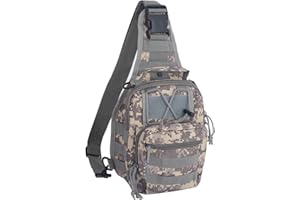 FAMI Outdoor Tactical Bag Backpack, Military Sport Bag Pack Sling Shoulder Backpack Tactical Satchel for Every Day Carry (ACU)