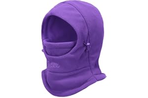 STQ KIDS Winter Hat Balaclava Ski Mask Full Face Girls Boys Unisex Warm Comfort Soft Adjustable Snow Hat Cold Weather