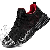 LARNMERN Men Non Slip Work Sneakers Water Resistant Food Service Zapatos Trabajo Antideslizantes Walking Shoes Waterproof Shoes Slip-on