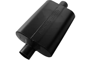 Flowmaster Super 44 Series Chambered Muffler – 2.50” - Center In/Center Out – Aggressive Sound – 16 Gauge Aluminized Steel – For Classic & Late Muscle Cars, Street Rods, Trucks, SUVs (942545)