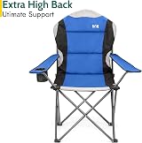Trail Kestrel Deluxe Camping Chair with High Back and Cup Holder (Blue) view 6