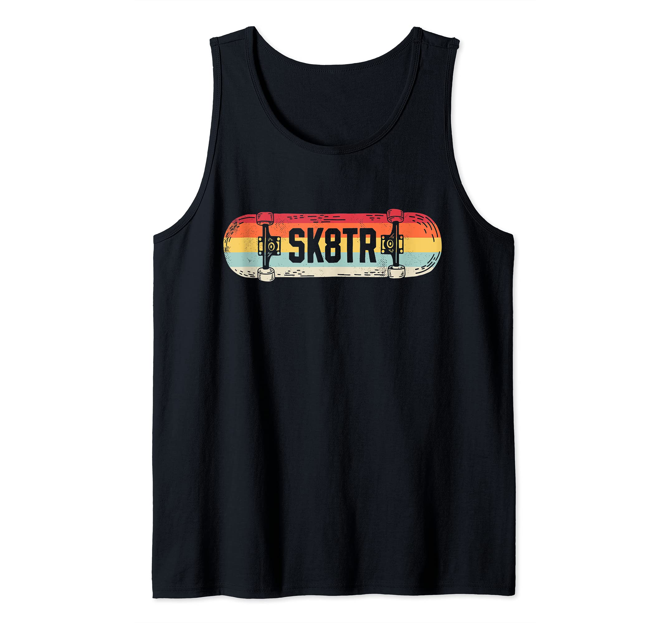 Skateboard Skater Skateboarder Retro Vintage Skateboarding Tank Top