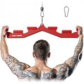 MOST GRIP Neutral Grip LAT Pulldown Attachments for Whole Back Training | LAT Pull Down Bar with 6 Ergonomic Handles, Cable Machine Attachment for Gym, Wide Grip LAT Pulldown Bar for Home Gym Cable