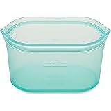 Zip Top Reusable 100% Platinum Silicone Container - Large Dish - Teal
