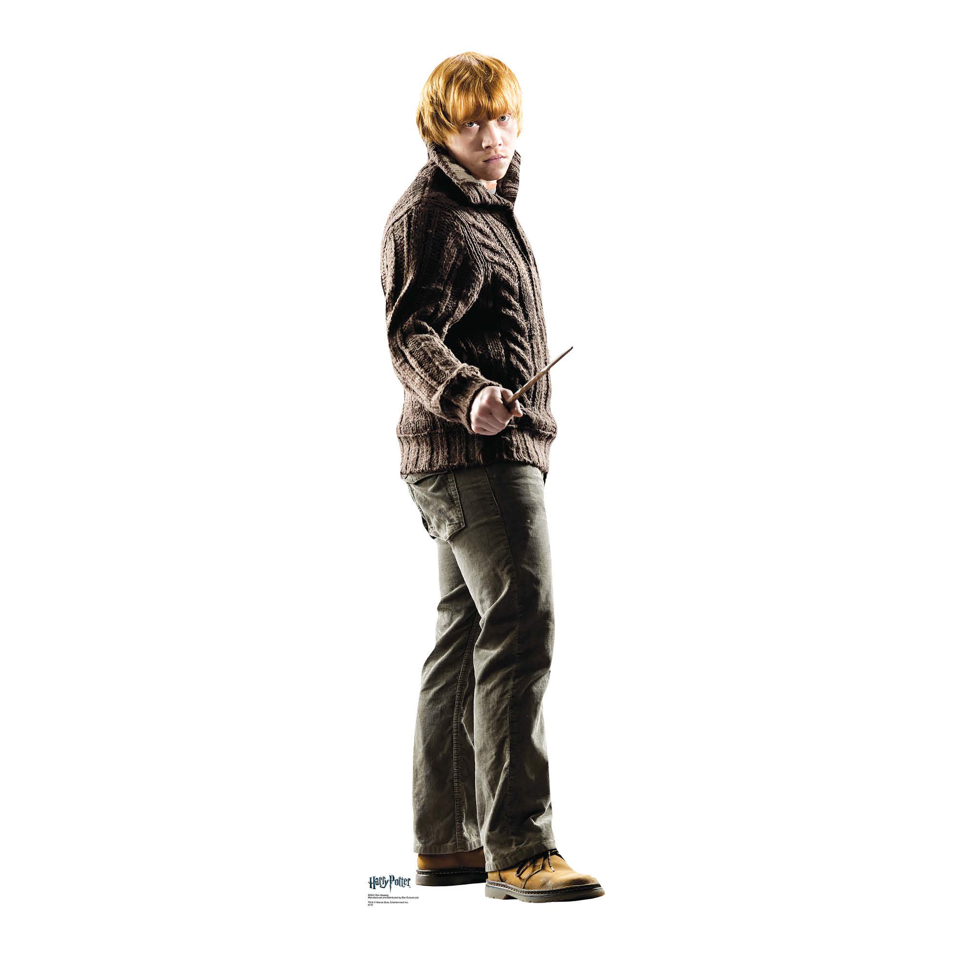 Star Cutouts SC641 Ron Weasley Lifesize Cardboard Cutout – Wizarding World Display for Fans, Parties & Themed Rooms