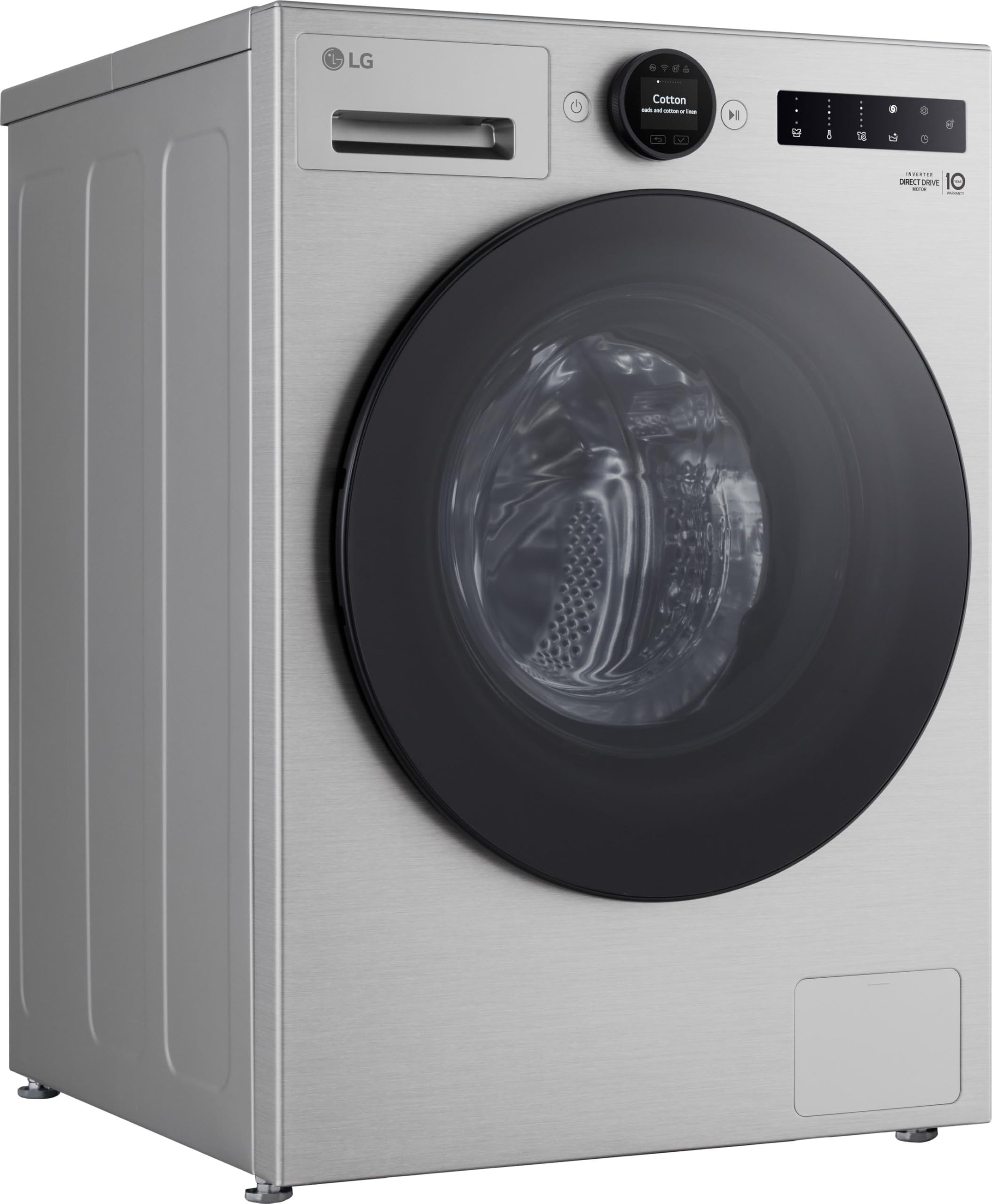 LG F4WX801YS Waschmaschine (11 kg, Energieklasse A-40%, 1.400 U/Min.) mit AI Wash, Easy-Touch Drehregler, TurboWash 360, ThinQ, Silber 8
