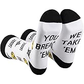 PXTIDY 1 Pairs Radiology Tech Gifts Radiologist Sock x Ray Tech Graduation Gifts Thank You Gift You Break Em We Take Em Socks