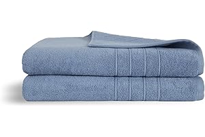 Brooklinen Classic Turkish Cotton Bath Sheets - Set of 2, Ocean Blue, 100% Cotton | Soft and Highly Absorbent Towels