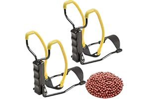 2PCS Slingshotand 200pcs Slingshot Ammo Set, Hunting Slingshot, Outdoor Supplies, Professional Game Slingshot, Outdoor Sports