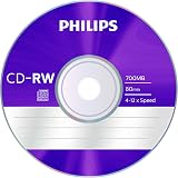 Philips CD-RW 80Min Blank Disc 5 Pack 700MB 4-12x Speed Jewel Case view 6